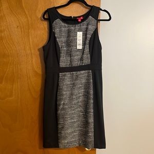 NWT- Elle Black and Tweed Mini dress